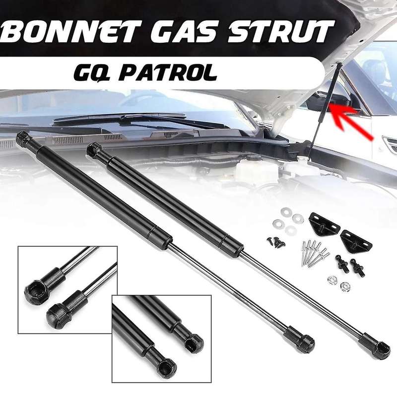 2Pcs Car Front Bonnet Spring Gas Strut Bars Gas Spring Modification for Patrol