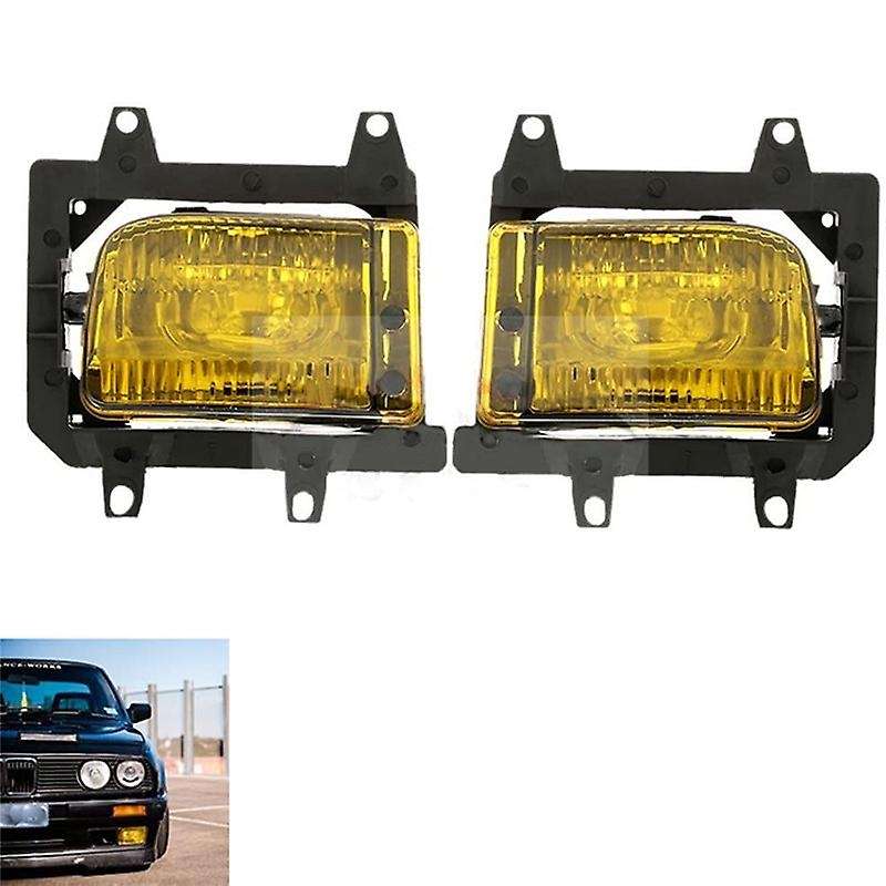 2Pcs Car Fog Lights Fog Lamps Assembly Replacement for  E30 3 Series -1993 63171385945 63171385946