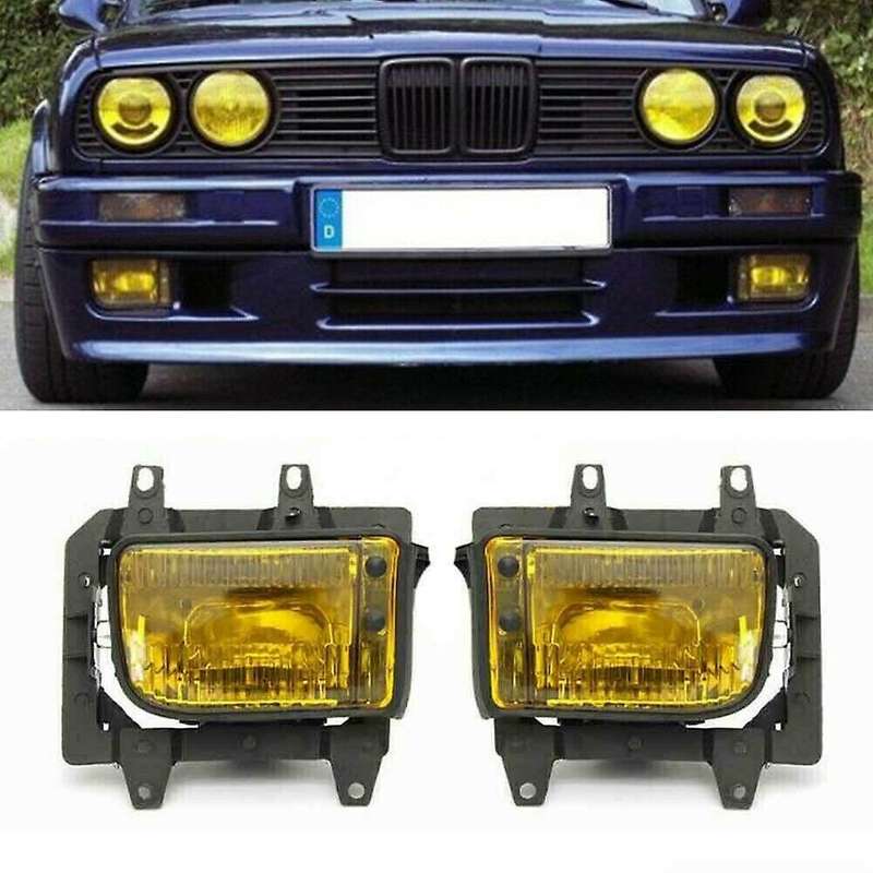 2Pcs Car Fog Lights Fog Lamps Assembly Replacement for  E30 3 Series -1993 63171385945 63171385946