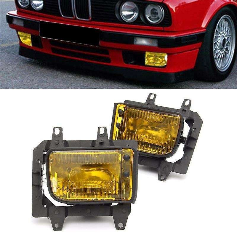 2Pcs Car Fog Lights Fog Lamps Assembly Replacement for  E30 3 Series -1993 63171385945 63171385946