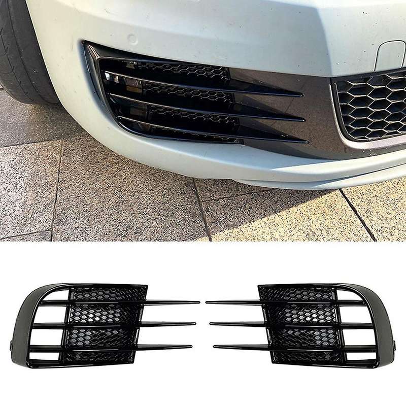 2Pcs Car Front Bumper Fog Light Grille Grill Cover Trim for Golf MK6 GTD 2008-2013 5K0853665C 5K0853