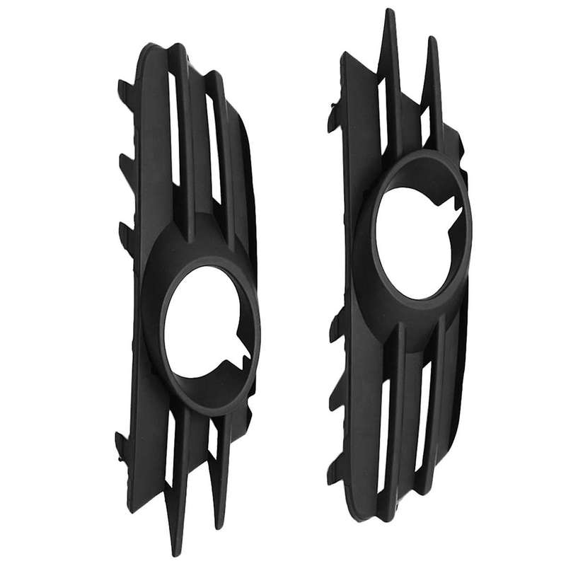 2pcs Car Front Bumper Fog Light Mesh Grille Fog Lamp Cover for 2009-2014 1k8853665 1k8853666
