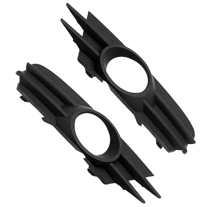 2pcs Car Front Bumper Fog Light Mesh Grille Fog Lamp Cover for 2009-2014 1k8853665 1k8853666