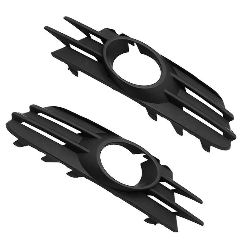 2pcs Car Front Bumper Fog Light Mesh Grille Fog Lamp Cover for 2009-2014 1k8853665 1k8853666