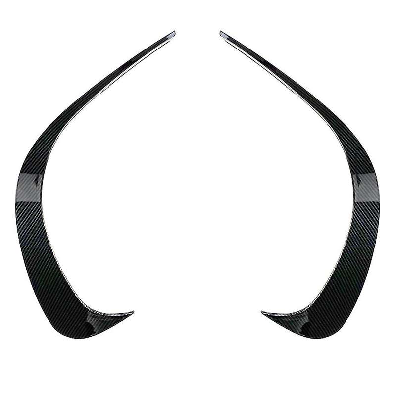 2Pcs Car Front Bumper Spoiler Splitter Cover for C-Class W206 C260 2022 Carbon Fiber ABS