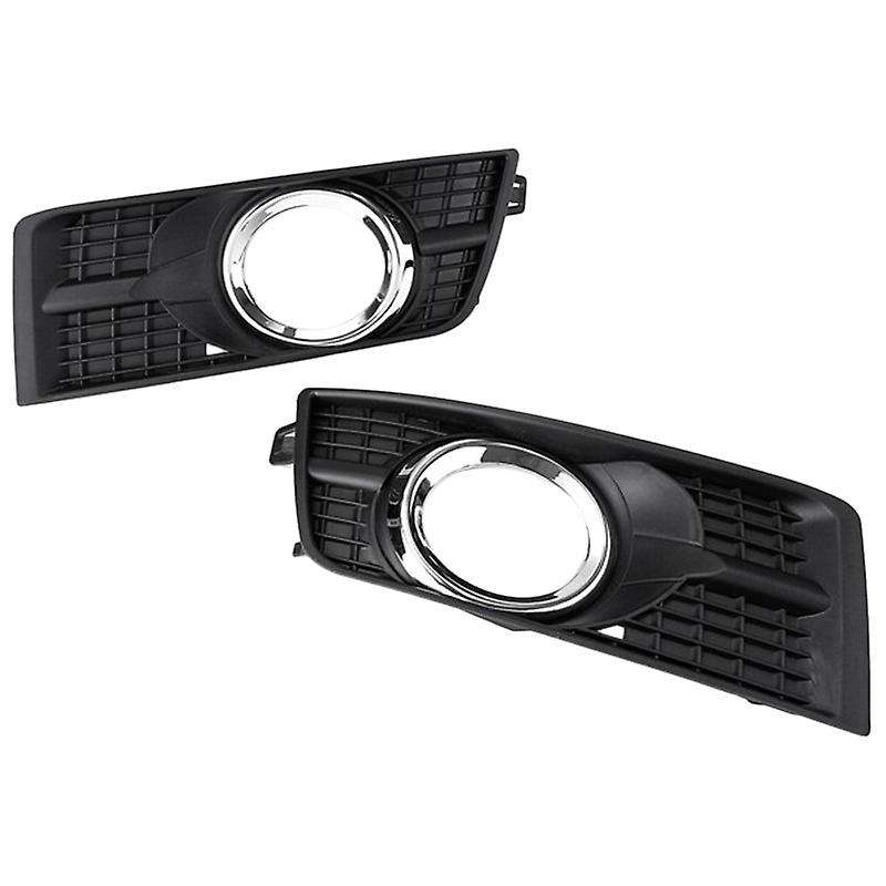 2Pcs Car Front Bumper Side Fog Light Grille Lamp Cover Replacement for SRX 2010-2016