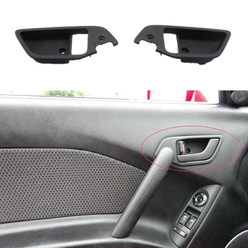 2PCS Car Front Door Inside Handle Catch Black Cover LH+RH Set for Tiburon Coupe 2003-2008 826112C000