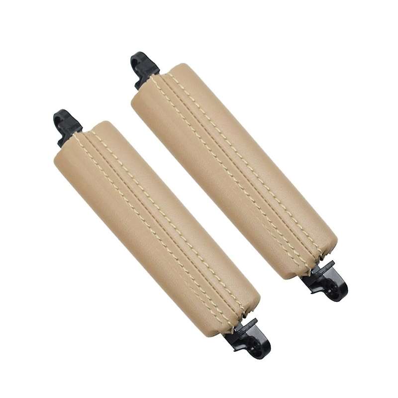 2pcs Car Front Door Handle Pull Trim Pu Leather 7l6867161 for 2003-2010 Side Door Handle Inner Lhd R