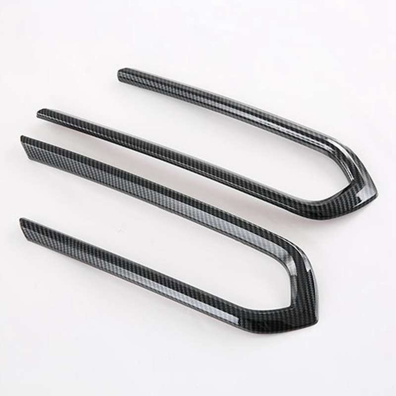 2Pcs Car Front Fog Light Lamp Frame Cover Trims Front Fog Lamp Eyebrow for Sienna 2021-2022