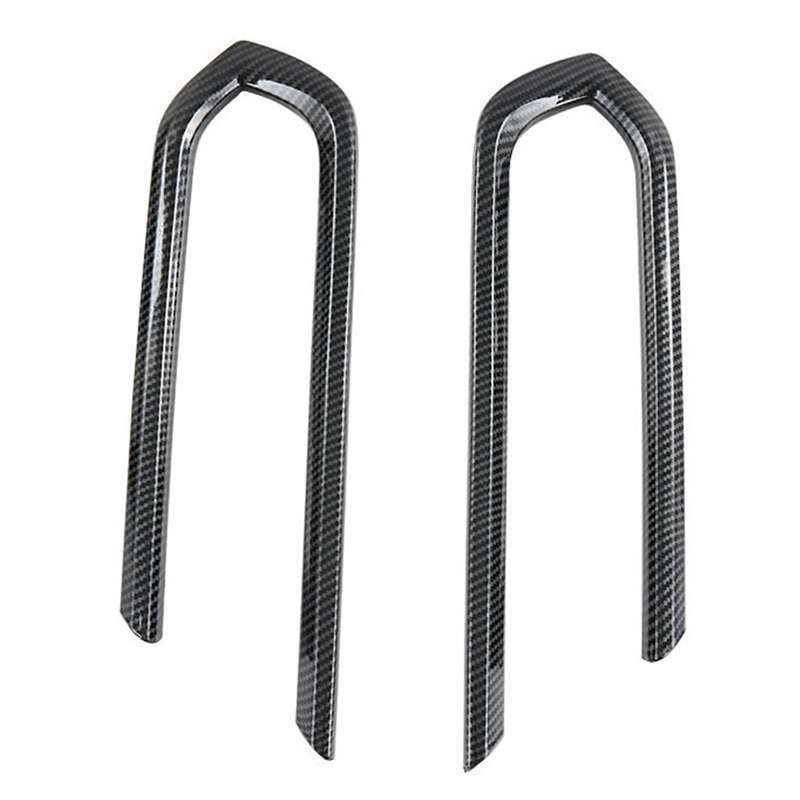 2Pcs Car Front Fog Light Lamp Frame Cover Trims Front Fog Lamp Eyebrow for Sienna 2021-2022