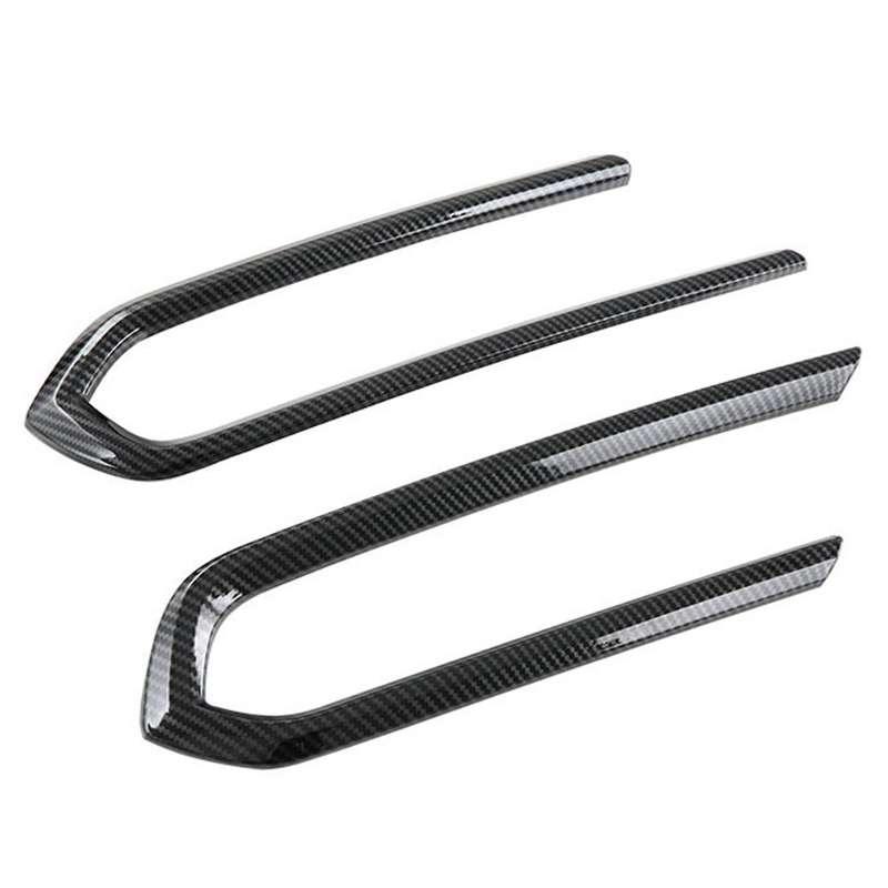2Pcs Car Front Fog Light Lamp Frame Cover Trims Front Fog Lamp Eyebrow for Sienna 2021-2022