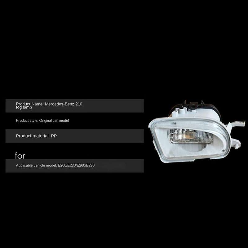 2pcs Car Front Fog Light Fog Lamp for - W210 E200 E220 E240 E280 E300 1708200156 1708200256