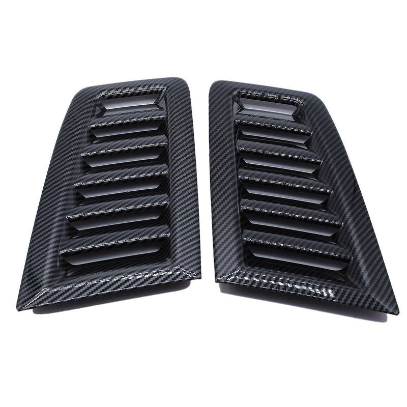 2Pcs Car Front Engine Hood Bonnet Vents Louver Hood Air Outlet Universal for Focus MK2 ST for