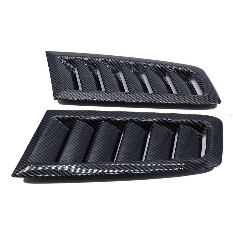 2Pcs Car Front Engine Hood Bonnet Vents Louver Hood Air Outlet Universal for Focus MK2 ST for
