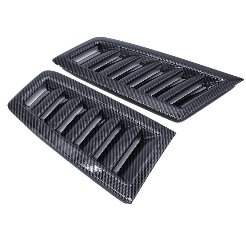 2Pcs Car Front Engine Hood Bonnet Vents Louver Hood Air Outlet Universal for Focus MK2 ST for