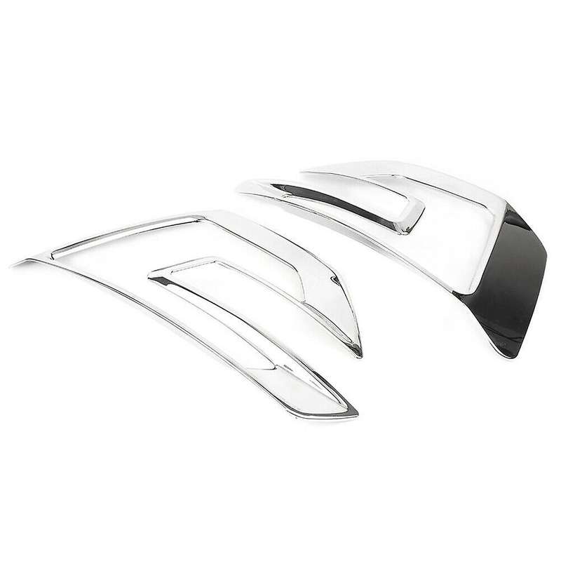 2Pcs Car Front Fog Lamp Decorative Frame Fog Lamp Decorative Cover for Explorer Sport 2016 2017