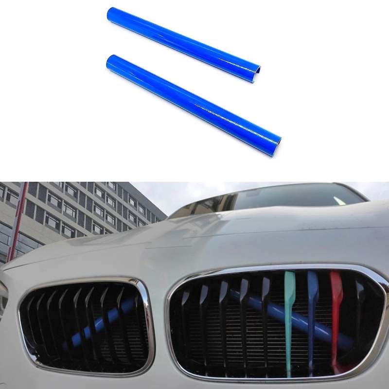 2Pcs Car Front Grille Insert Trim Strips Sport Style Grille Trim Strips Cover for F20 F30 F31 F32 F3