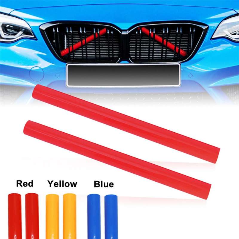 2Pcs Car Front Grille Insert Trim Strips Sport Style Grille Trim Strips Cover for F20 F30 F31 F32 F3