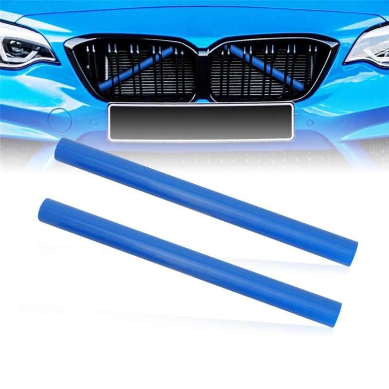 2Pcs Car Front Grille Insert Trim Strips Sport Style Grille Trim Strips Cover for F20 F30 F31 F32 F3