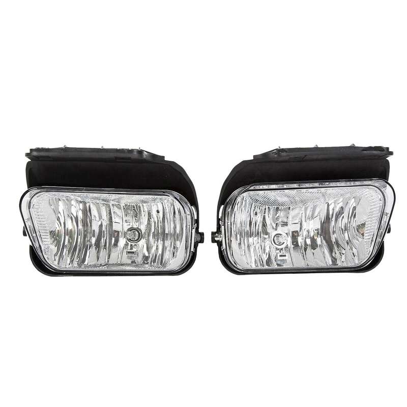 2Pcs Car Front Fog Lights Bumper Daytime Running Driving Lamps for 1500 2500 3500 2003-2006