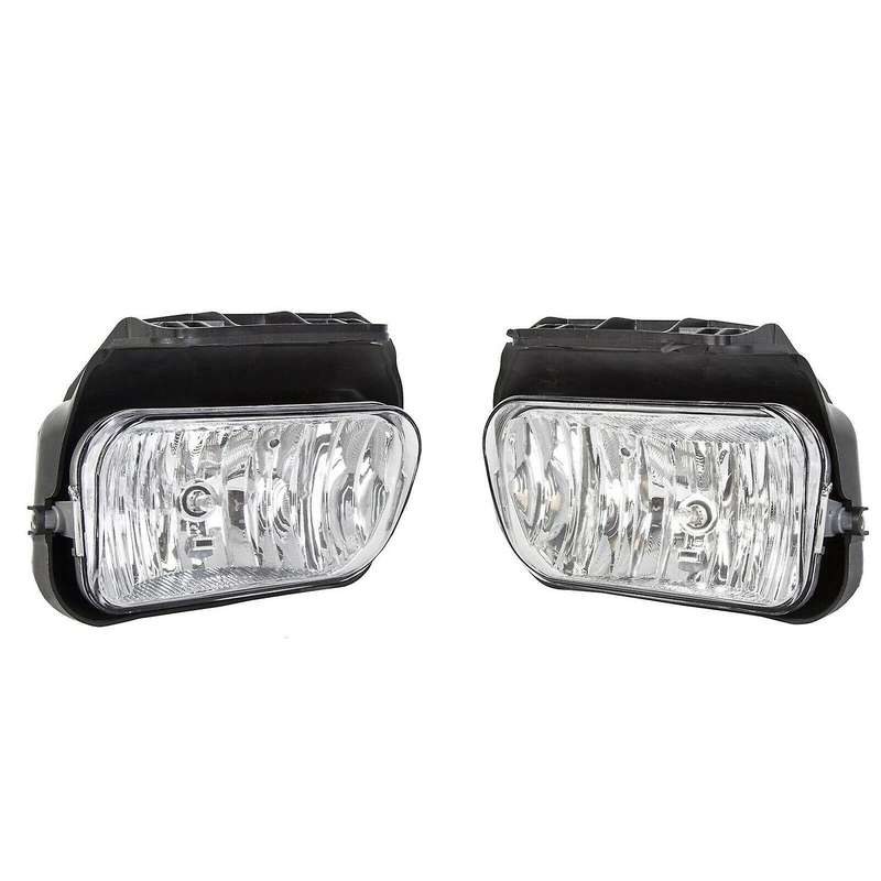 2Pcs Car Front Fog Lights Bumper Daytime Running Driving Lamps for 1500 2500 3500 2003-2006