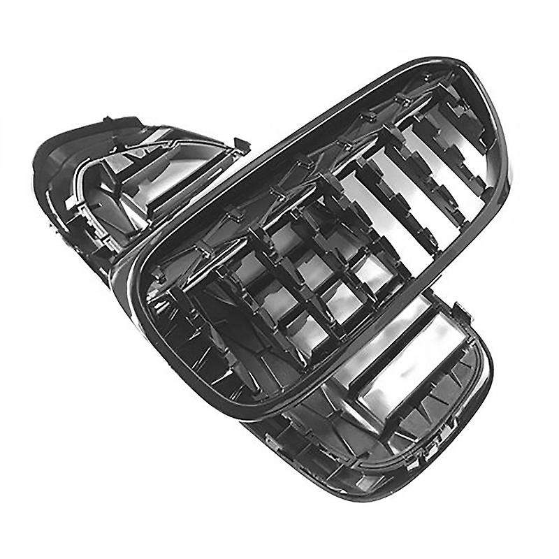 2Pcs Car Front Hood Kidney Grille Grill Mesh Gypsophila Black Racing Grills for G30 G38 525I 528I 53