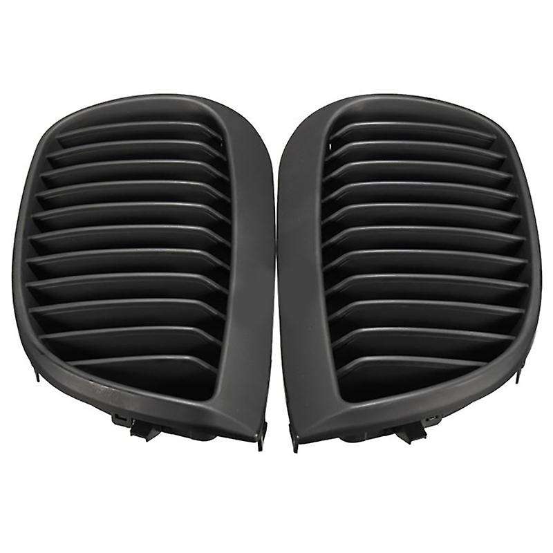2Pcs Car Front Hood Kidney Grille Grill Mesh Matte Black Racing Grills for 1 Series E81 E87 2004-200