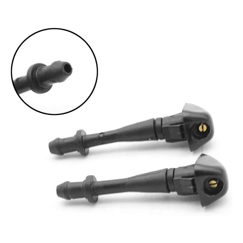 2PCS Car Front Windshield Washer Nozzle Sprayers for Hover H3 H5 2005-2015