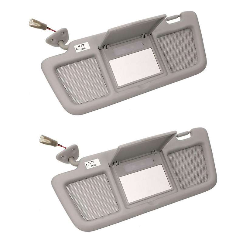 2pcs Car Front Left Sun Visor Panel with Makeup Mirror Replacement for Rx-8 2004-2011 Interior Windo