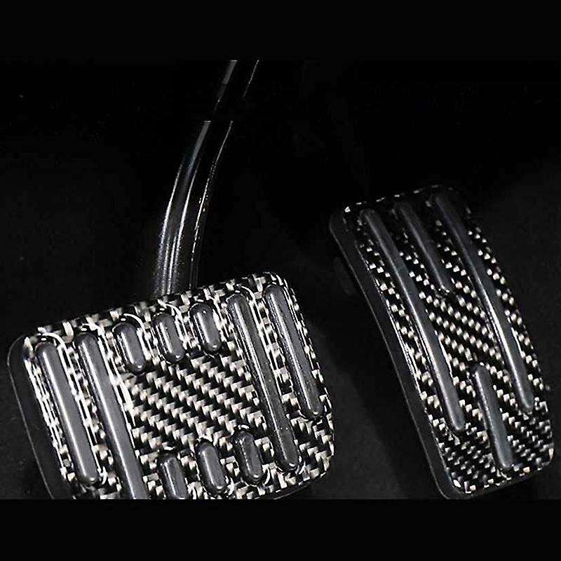 2PCS Car Fuel Brake Pedal Kit for Model 3 Y Non- Accelerator Pedal, Carbon Fiber