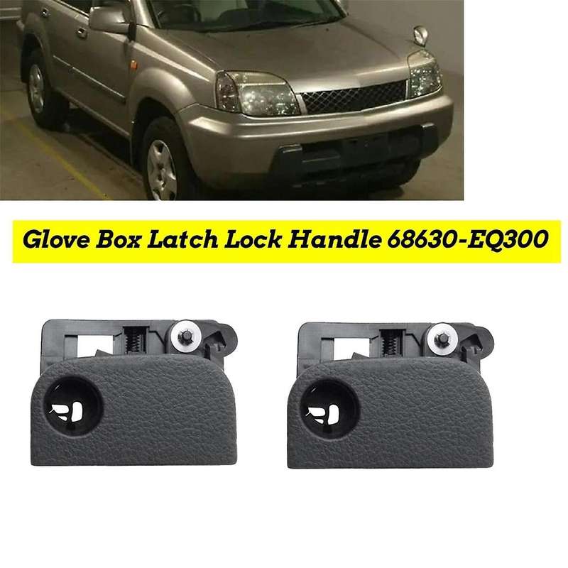 2PCS Car Glove Box Latch Lock Handle 68630-EQ300 for T30 2001-2006 Grocery Box Lock Lid Assy 68630EQ