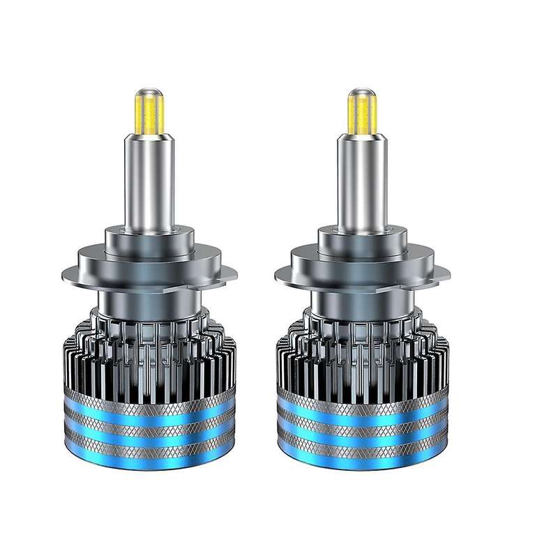 2Pcs Car Headlight Bulbs G20 H7 LED Canbus 18CSP 6 Sides 360 Degree Fog Light Bulbs 18000LM 6000K A