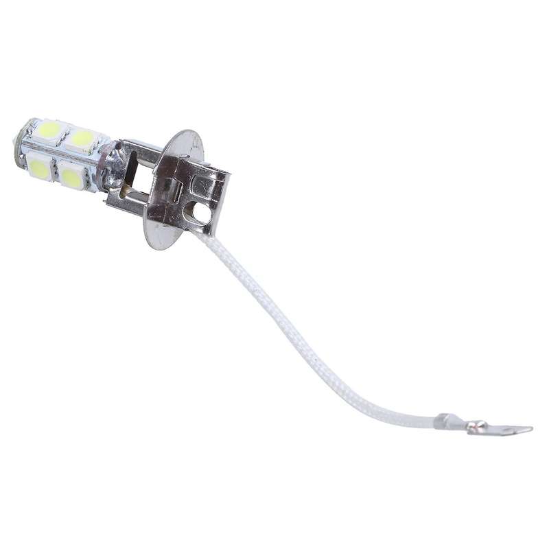 2pcs Car H3 Socket 9 White 5050-smd Led Foglight Fog Light Lamp Dc 12v