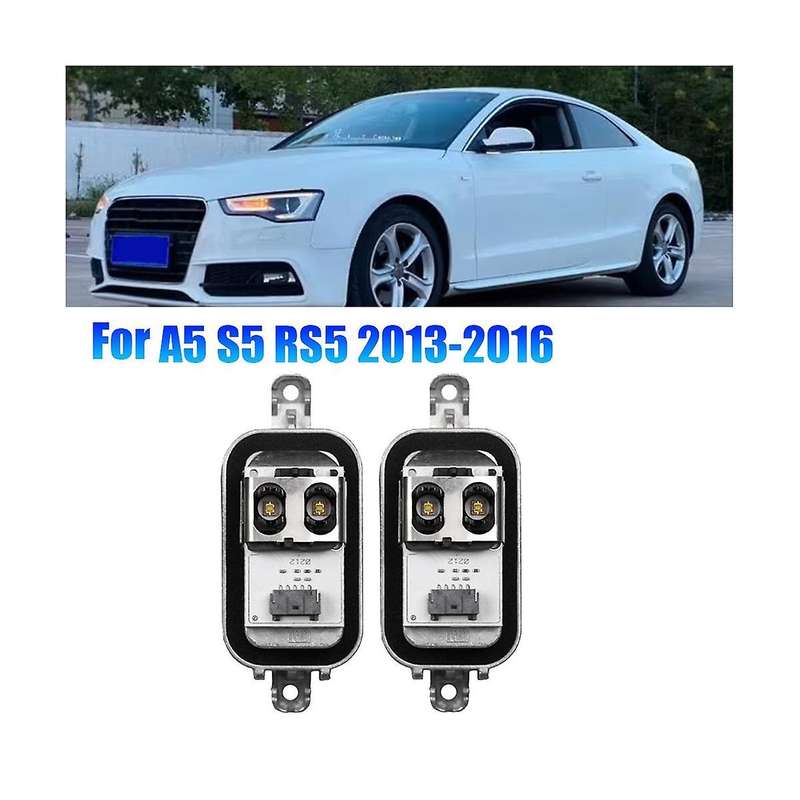 2pcs Car Headlight Led Module 1305715178 for A5 S5 Rs5 2013-2016 Drl Daytime Running Control Unit