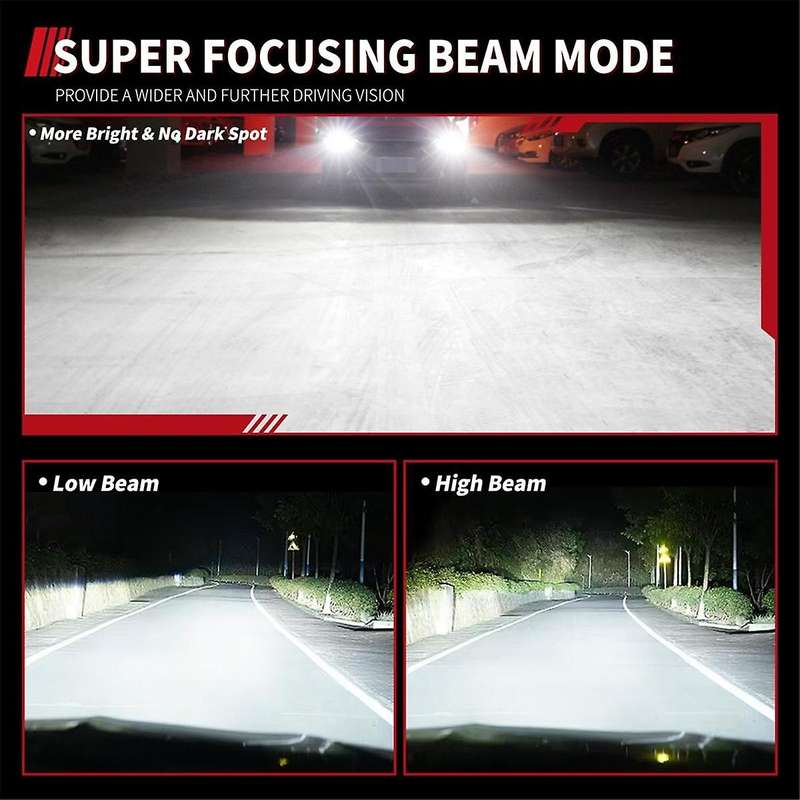 2Pcs Car Headlight Bulbs G5 H7 LED Canbus 12CSP 4 Sides 360 Degree Fog Light Bulbs 6500K Auto Lighti