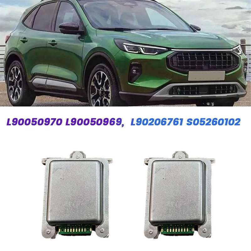 2PCS Car Headlight LED Modul Control Xenon ECU Ballast L90050970 for Opel Meriva 2020-2024 L90050969