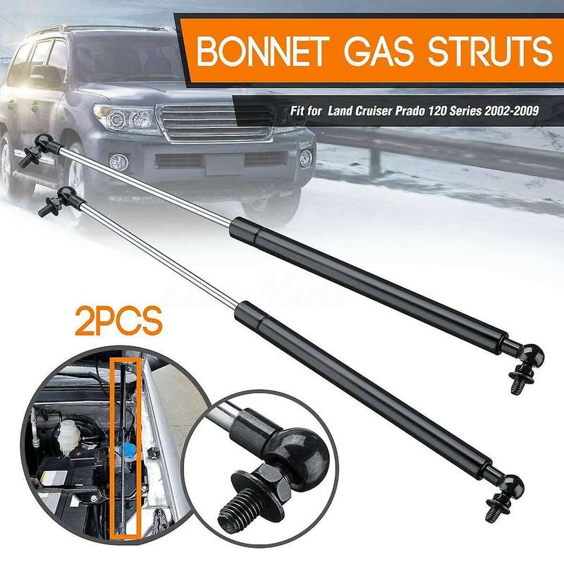 2pcs Car Hood Gas Lift Support Damper for Prado 120 Series 2002-2009 475mm