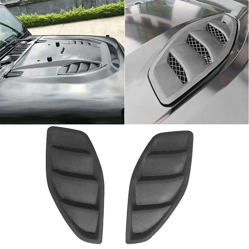 2PCS Car Hood Outlet Trim Cover for Wrangler JK 10Th Anniversary 2007-2017