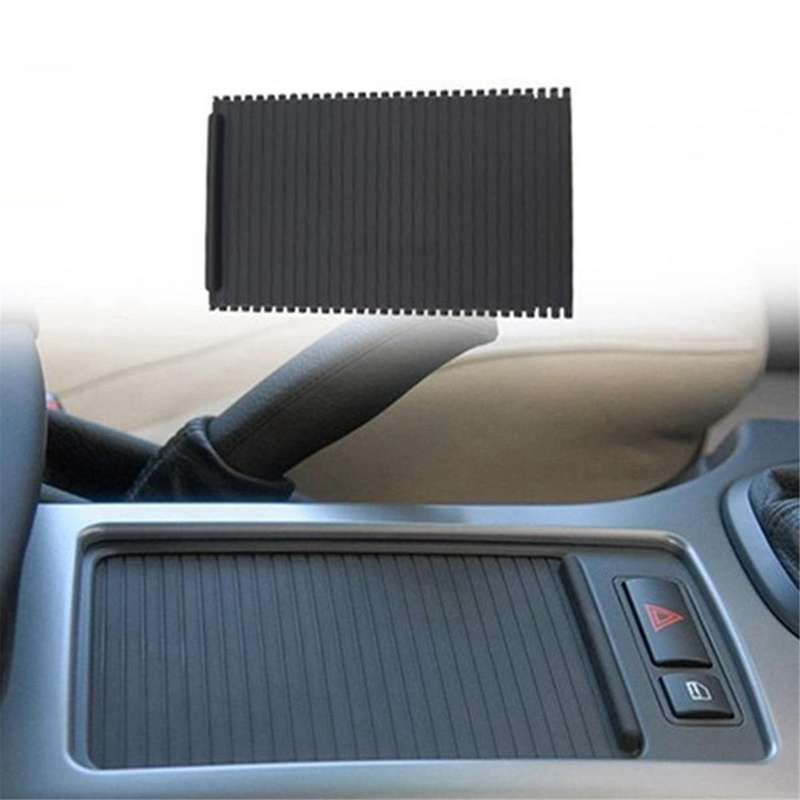 2Pcs Car Inner Centre Console Water Cup Rack Roller Blind Cover Trim 51168408026 51168402941 for X5