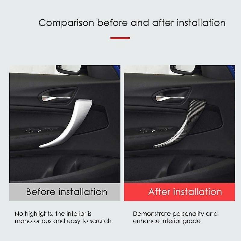 2PCS Car Interior Door Panel Cover for F20 116I 118I 120I M135I 2012-2016 Door Pull Handle Trim, Car