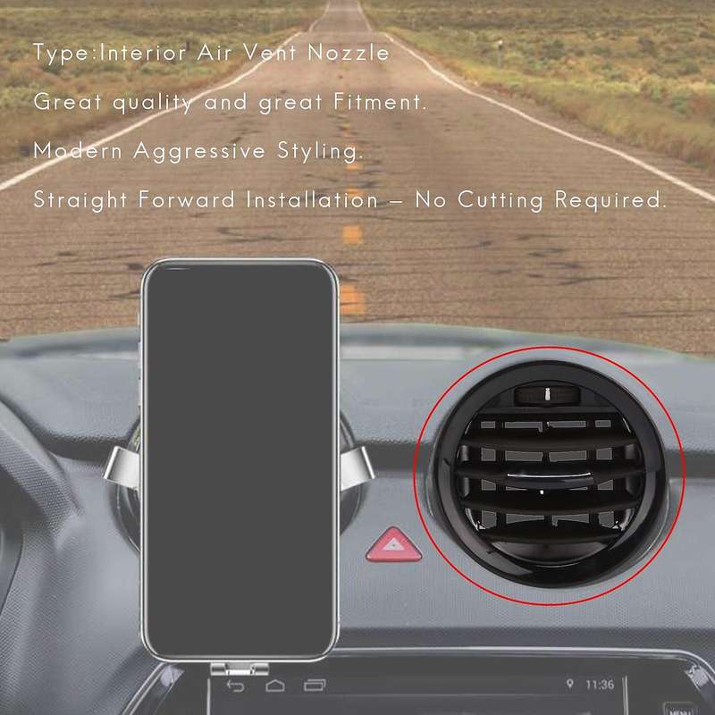 2PCS Car Interior Heater A/C Vent Cover Outlet Grille for Opel ADAM/CORSA D MK3 Conditioning Vents