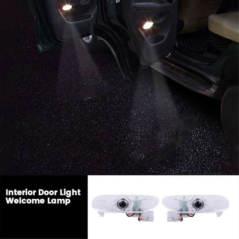 2Pcs Car Interior Door Light Welcome Lamp Ambient for Prado LC120 2003-2009 Projector Welcome Light
