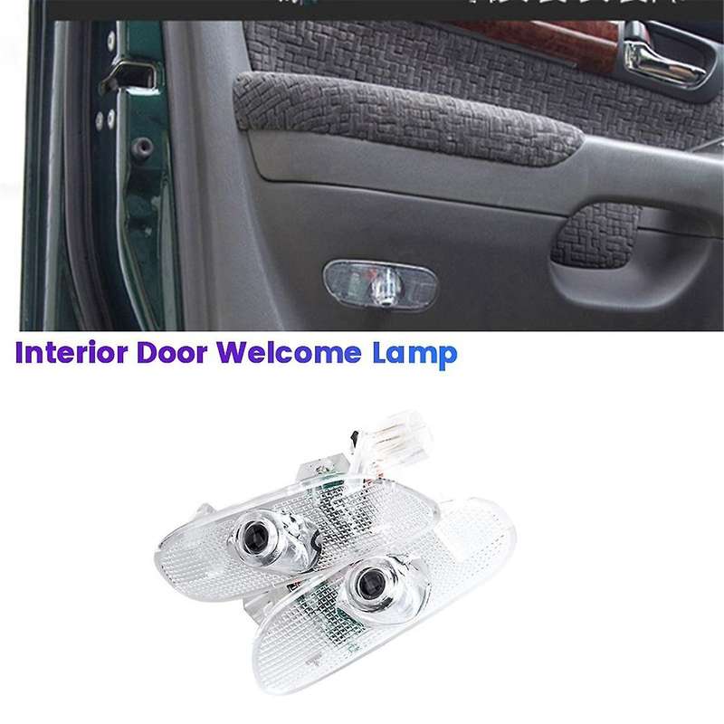 2Pcs Car Interior Door Light Welcome Lamp Ambient for Prado LC120 2003-2009 Projector Welcome Light