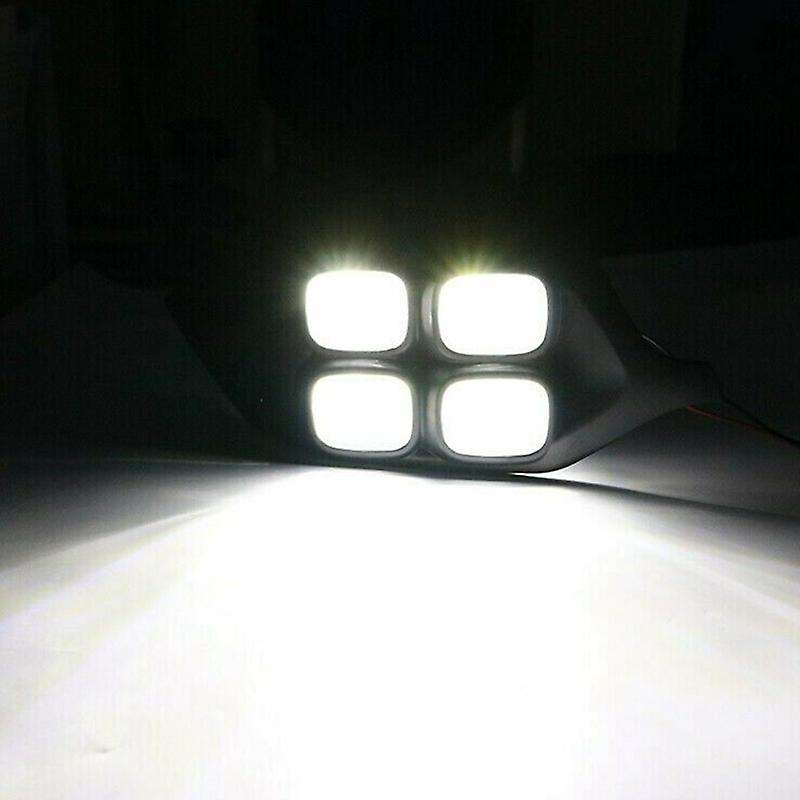 2Pcs Car LED Daytime Running Light DRL for Pajero Sport Montero 2016-2017
