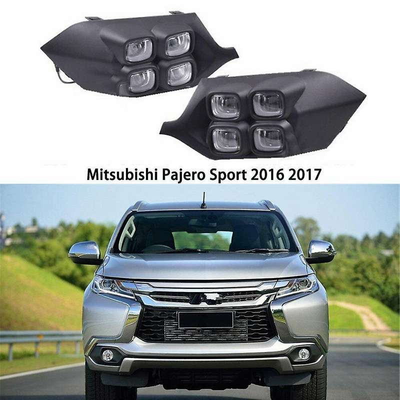 2pcs Car Led Daytime Running Light Drl for Sport Montero 2016-2017