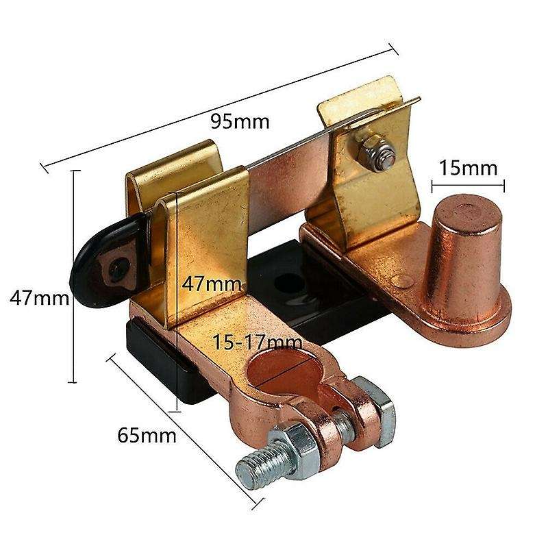 2Pcs Car Knife Blade Switch Battery Disconnect Top Post Heavy Duty Shut Off 12V 24V