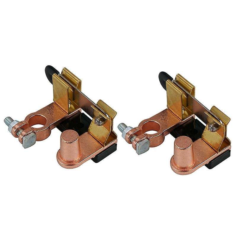 2Pcs Car Knife Blade Switch Battery Disconnect Top Post Heavy Duty Shut Off 12V 24V