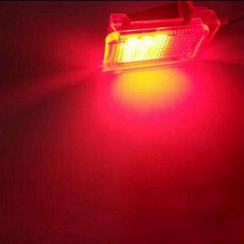 2Pcs Car LED Footwell Light Trunk Lamp for Golf Plus CC Tourage Red LED