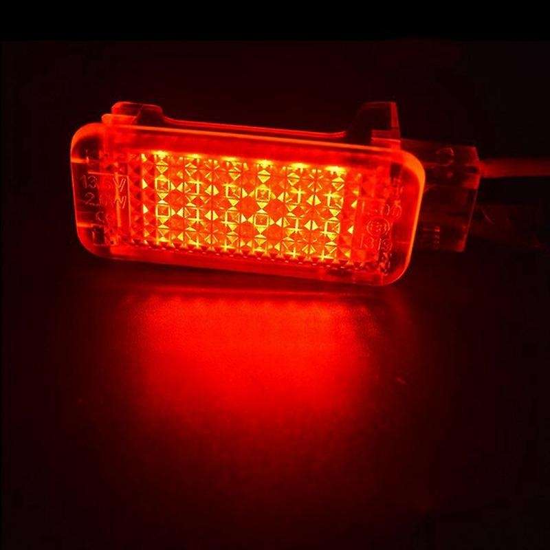 2Pcs Car LED Footwell Light Trunk Lamp for Golf Plus CC Tourage Red LED