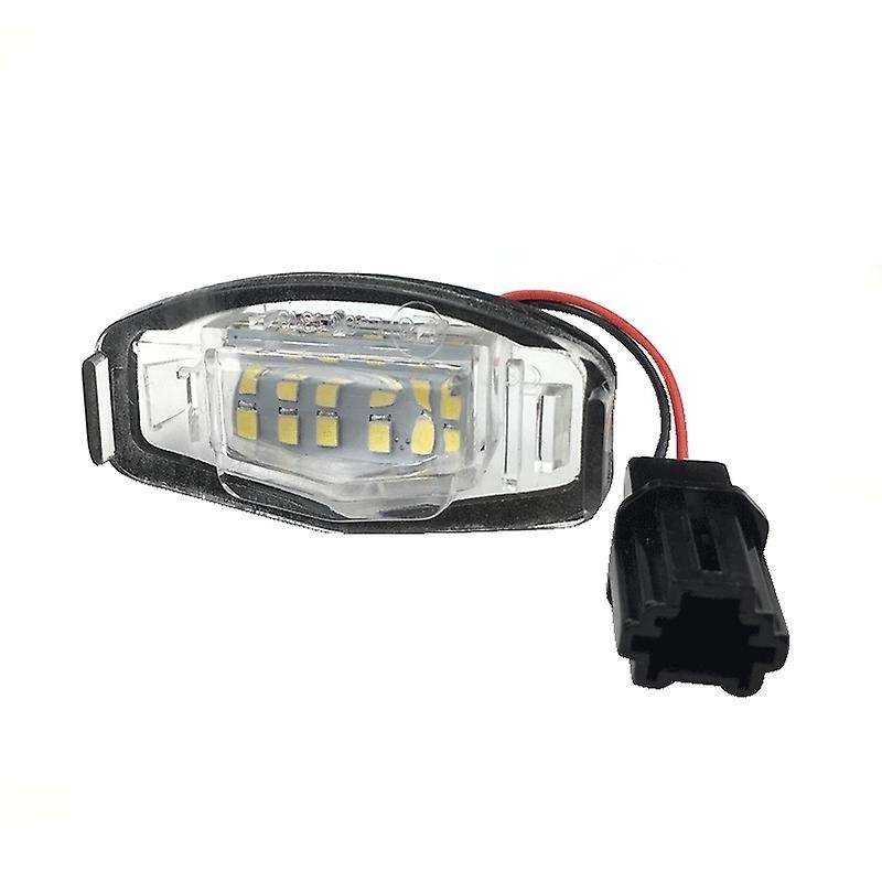 2Pcs Car Led License Plate Light Compatible Honda Civic Honda Accord Black